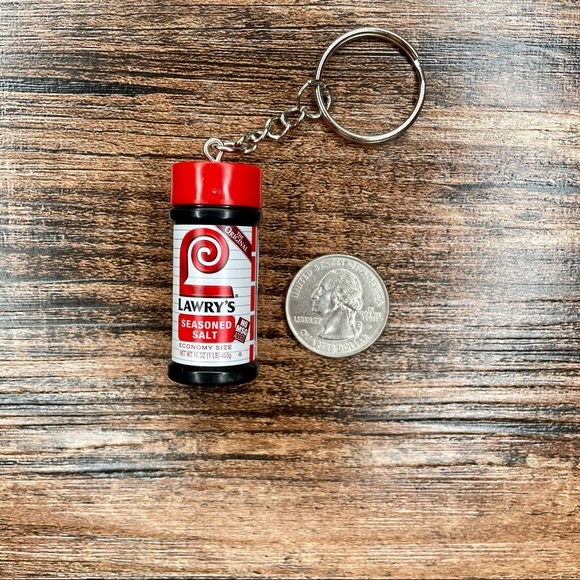 Lawry’s Seasoning Keychain | Handmade | Mini Brands | Quirky | Fun | NWOT - Picture 14 of 15